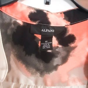 Alfani Tops - Alfani Floral Abstract Draped Blouse Alfani Tops - Alfani Floral Abstract Draped Blouse